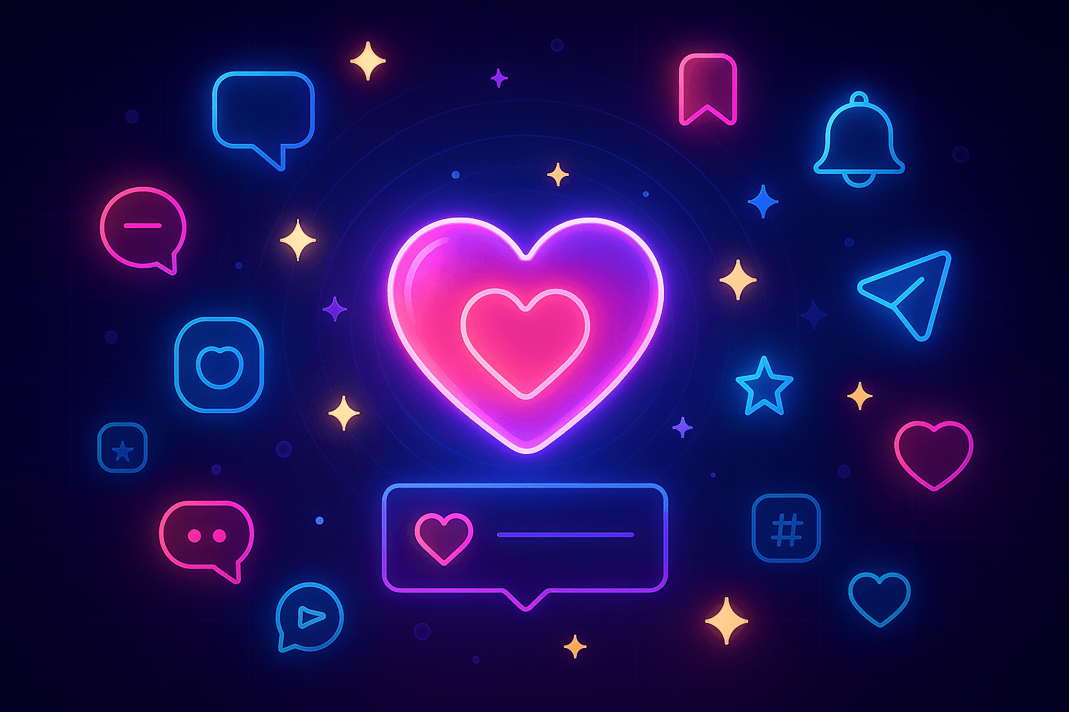 Ilustrasi layanan Likes Instagram